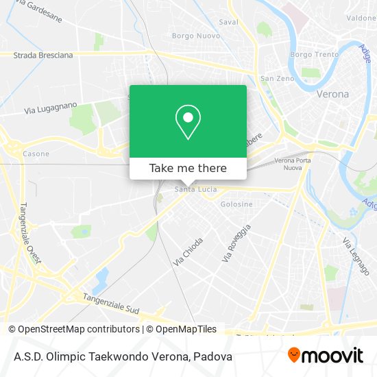 A.S.D. Olimpic Taekwondo Verona map