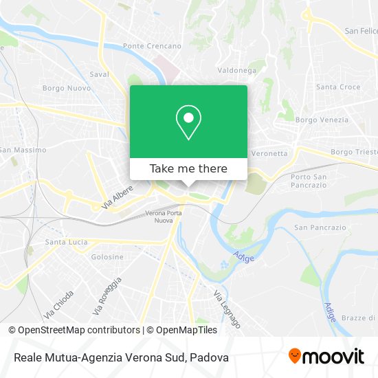 Reale Mutua-Agenzia Verona Sud map