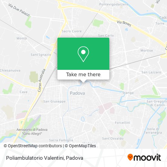 Poliambulatorio Valentini map