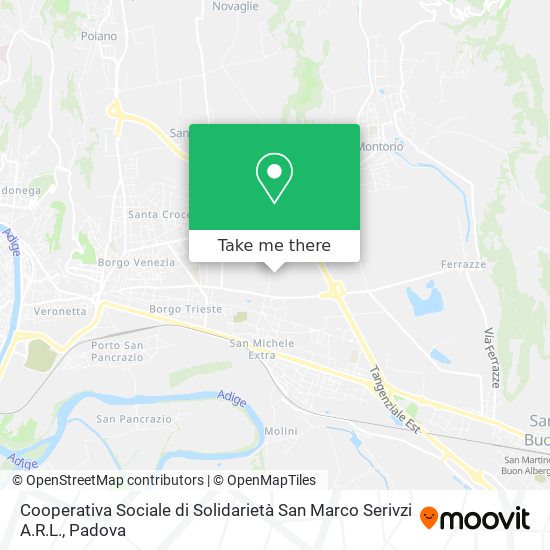 Cooperativa Sociale di Solidarietà San Marco Serivzi A.R.L. map