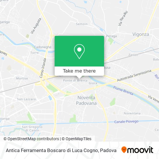 Antica Ferramenta Boscaro di Luca Cogno map