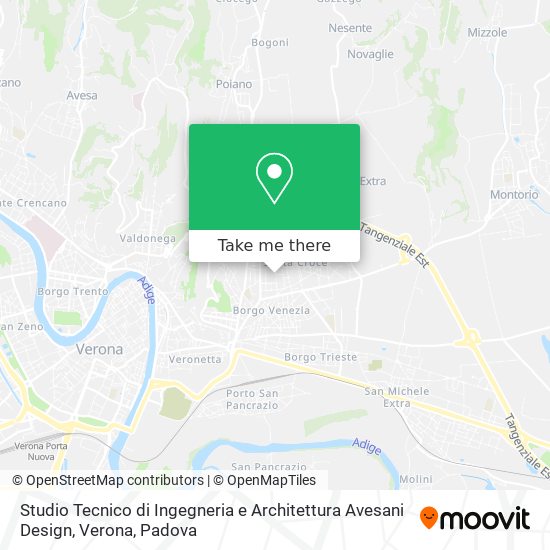 Studio Tecnico di Ingegneria e Architettura Avesani Design, Verona map