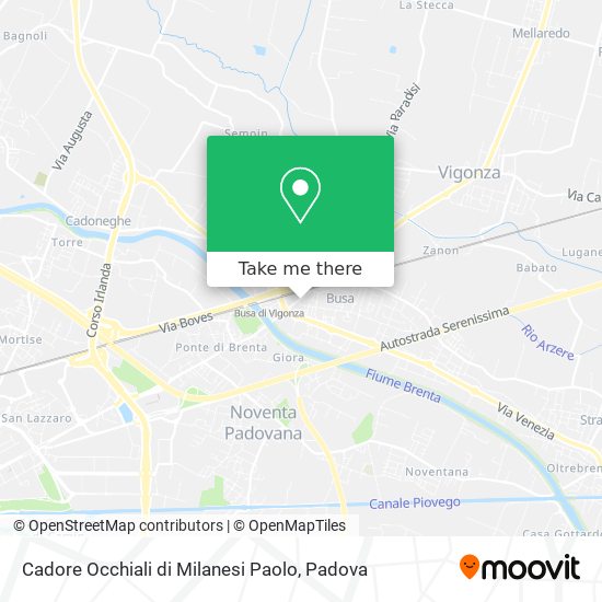Cadore Occhiali di Milanesi Paolo map