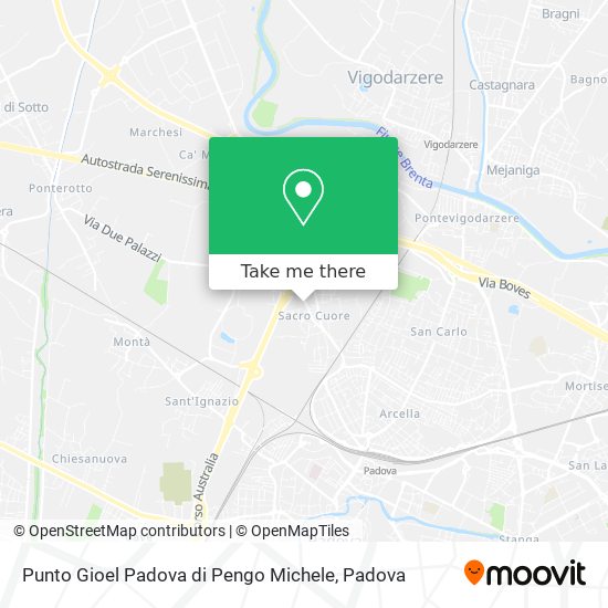 Punto Gioel Padova di Pengo Michele map