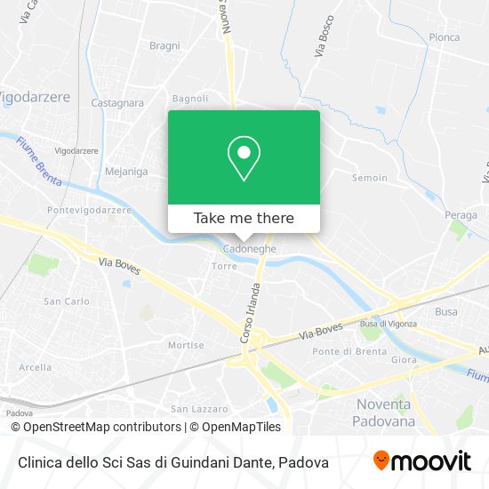 Clinica dello Sci Sas di Guindani Dante map