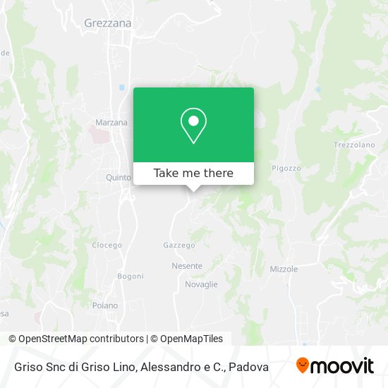 Griso Snc di Griso Lino, Alessandro e C. map