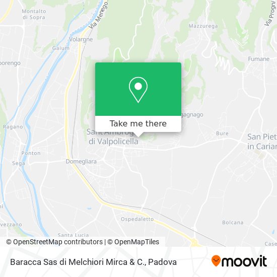 Baracca Sas di Melchiori Mirca & C. map
