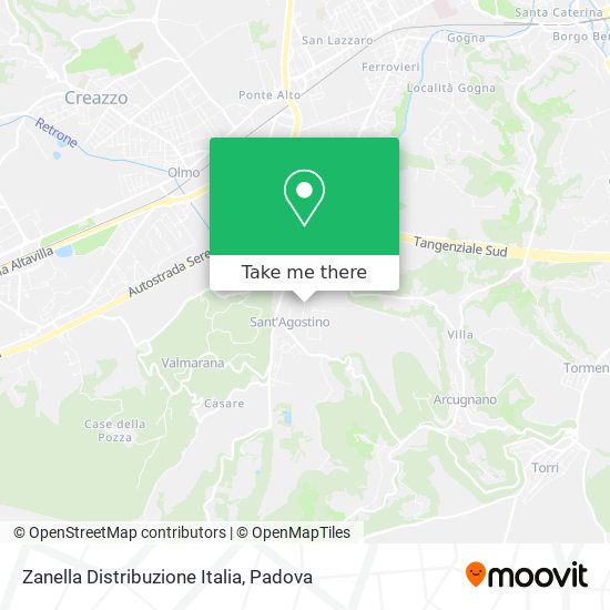 Zanella Distribuzione Italia map