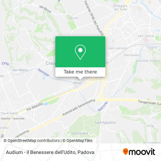 Audium - il Benessere dell'Udito map