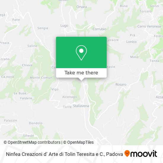 Ninfea Creazioni d' Arte di Tolin Teresita e C. map