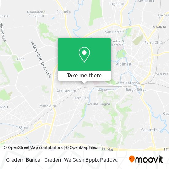 Credem Banca - Credem We Cash Bppb map