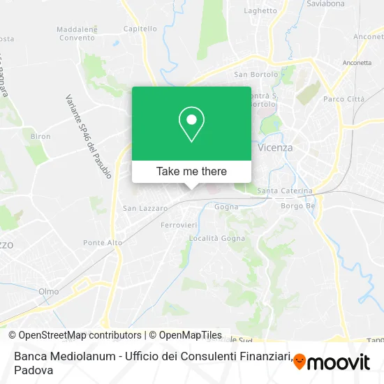Banca Mediolanum - Ufficio dei Consulenti Finanziari map