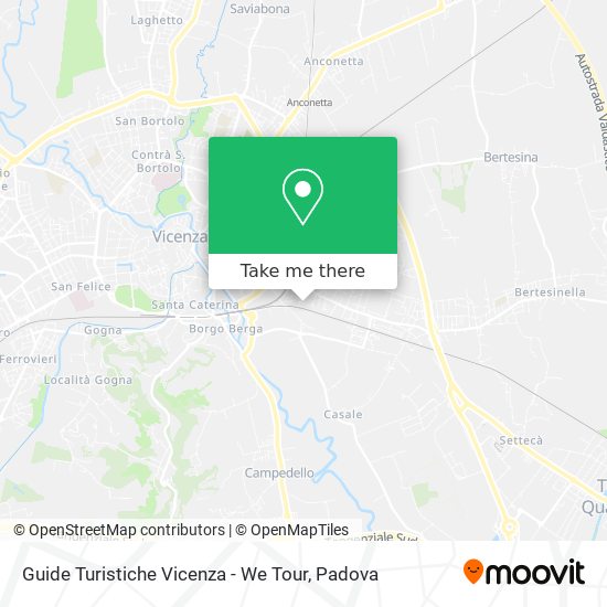 Guide Turistiche Vicenza - We Tour map