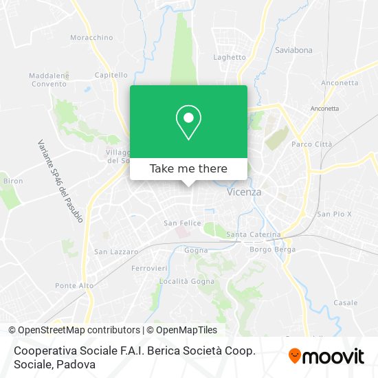 Cooperativa Sociale F.A.I. Berica Società Coop. Sociale map