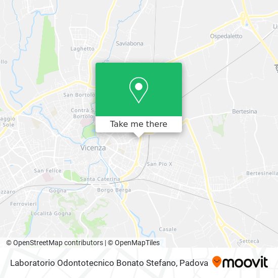 Laboratorio Odontotecnico Bonato Stefano map