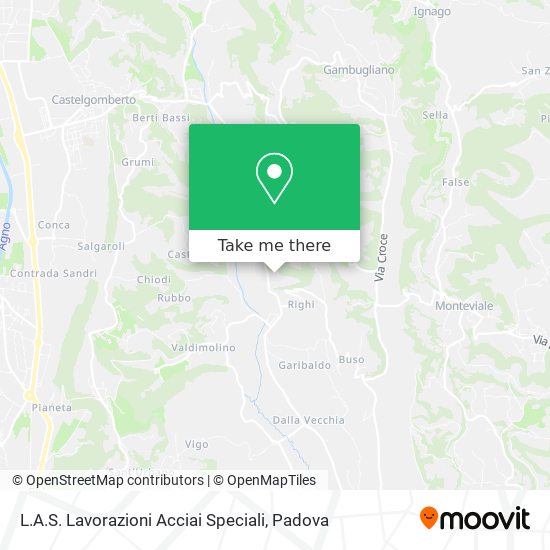 L.A.S. Lavorazioni Acciai Speciali map