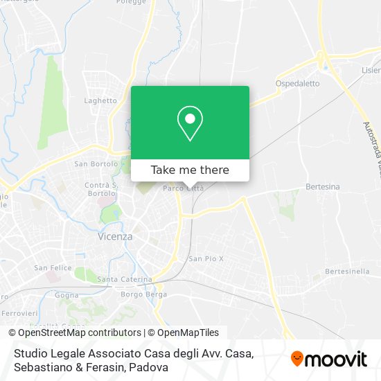 Studio Legale Associato Casa degli Avv. Casa, Sebastiano & Ferasin map