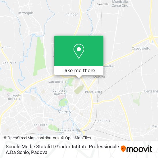 Scuole Medie Statali II Grado/ Istituto Professionale A.Da Schio map