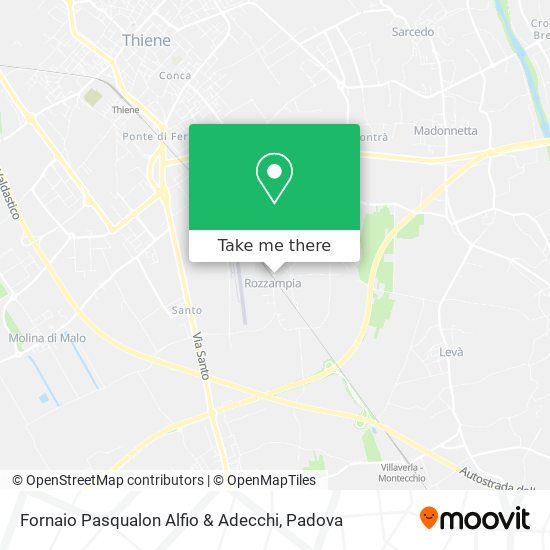 Fornaio Pasqualon Alfio & Adecchi map