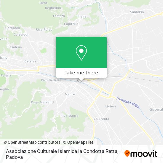 Associazione Culturale Islamica la Condotta Retta map