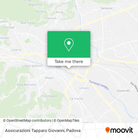 Assicurazioni Tapparo Giovanni map