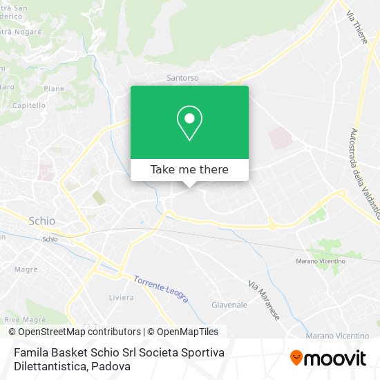 Famila Basket Schio Srl Societa Sportiva Dilettantistica map