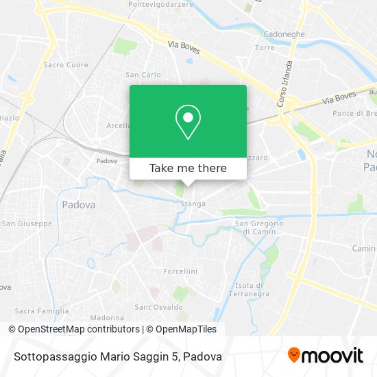 Sottopassaggio Mario Saggin 5 map