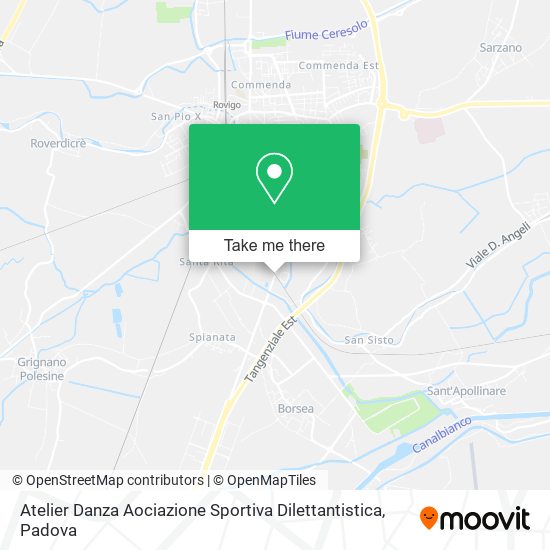 Atelier Danza Aociazione Sportiva Dilettantistica map