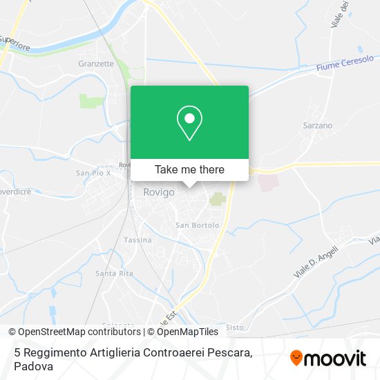 5 Reggimento Artiglieria Controaerei Pescara map