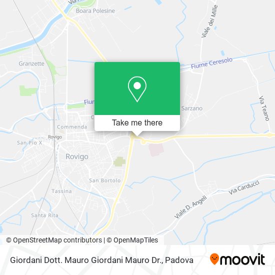 Giordani Dott. Mauro Giordani Mauro Dr. map