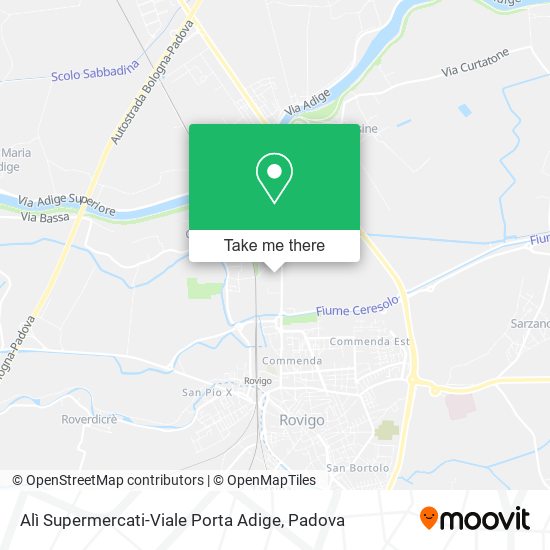 Alì Supermercati-Viale Porta Adige map