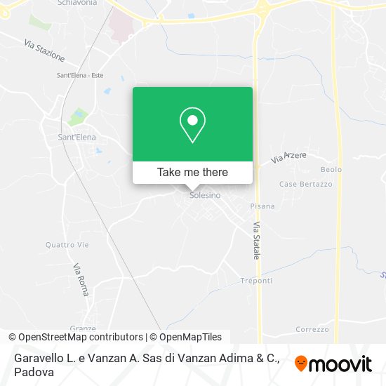 Garavello L. e Vanzan A. Sas di Vanzan Adima & C. map