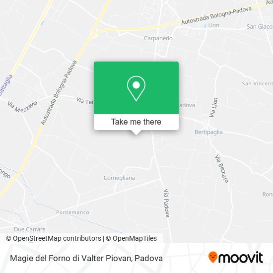 Magie del Forno di Valter Piovan map