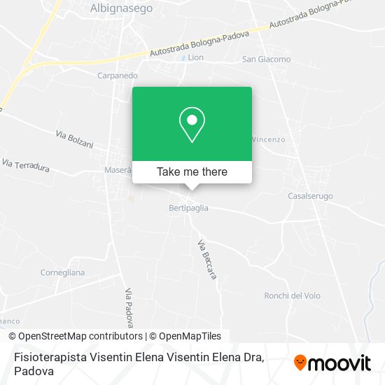 Fisioterapista Visentin Elena Visentin Elena Dra map