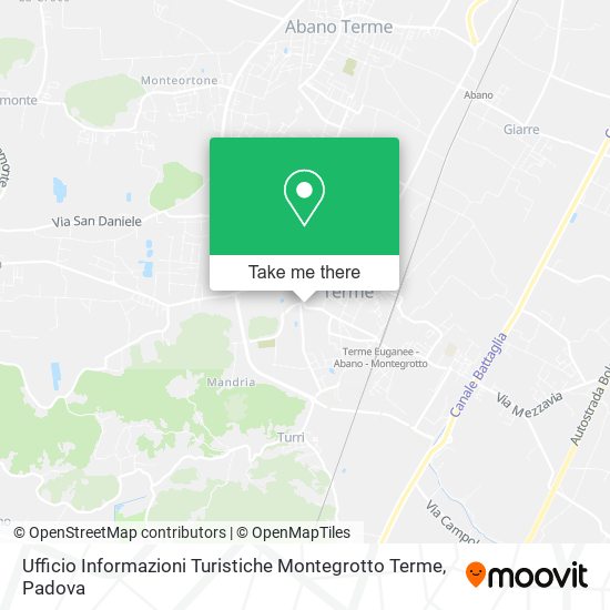 Ufficio Informazioni Turistiche Montegrotto Terme map