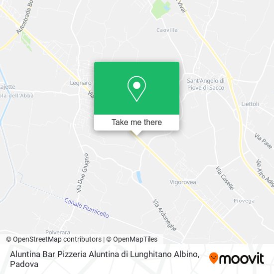 Aluntina Bar Pizzeria Aluntina di Lunghitano Albino map