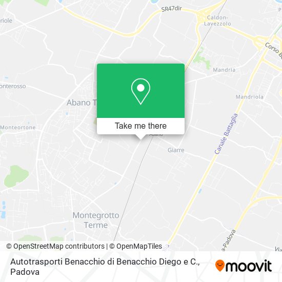 Autotrasporti Benacchio di Benacchio Diego e C. map