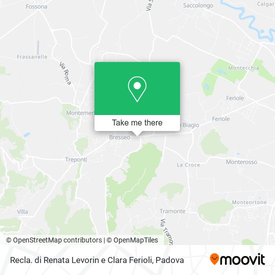 Recla. di Renata Levorin e Clara Ferioli map