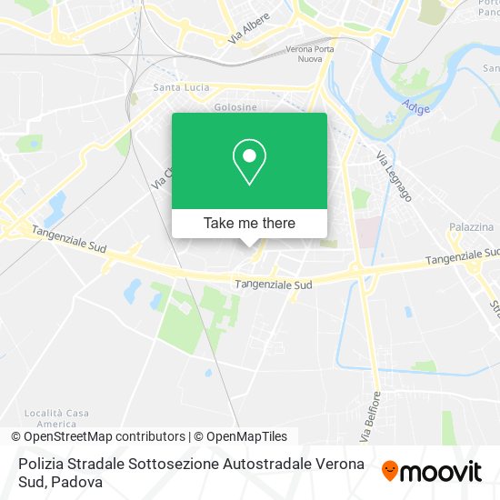 Polizia Stradale Sottosezione Autostradale Verona Sud map