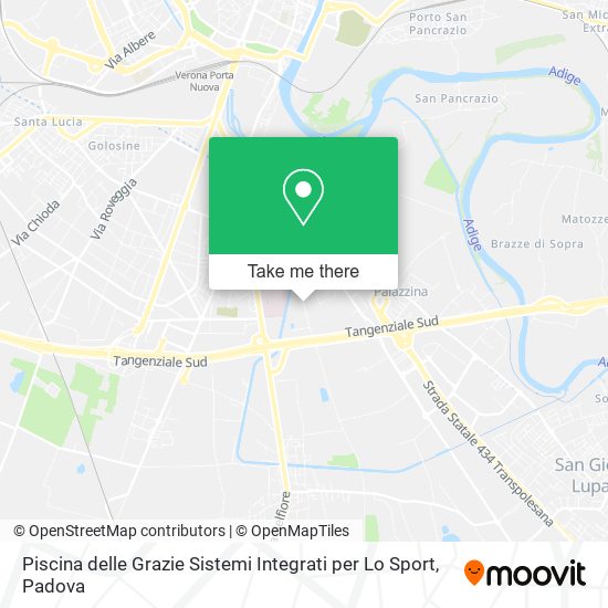 Piscina delle Grazie Sistemi Integrati per Lo Sport map