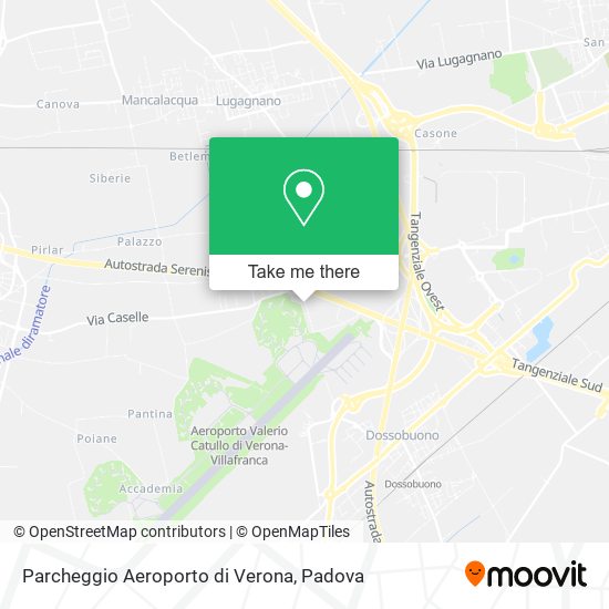 Parcheggio Aeroporto di Verona map