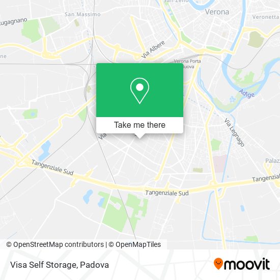 Visa Self Storage map