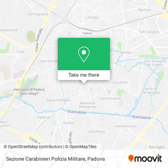 Sezione Carabinieri Polizia Militare map