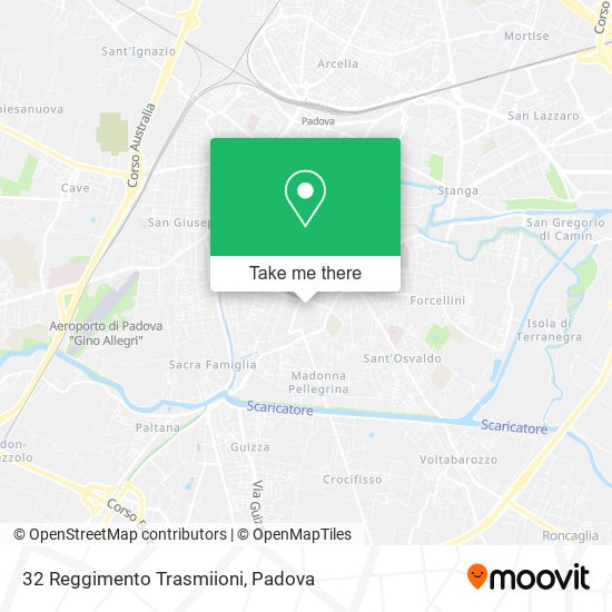 32 Reggimento Trasmiioni map