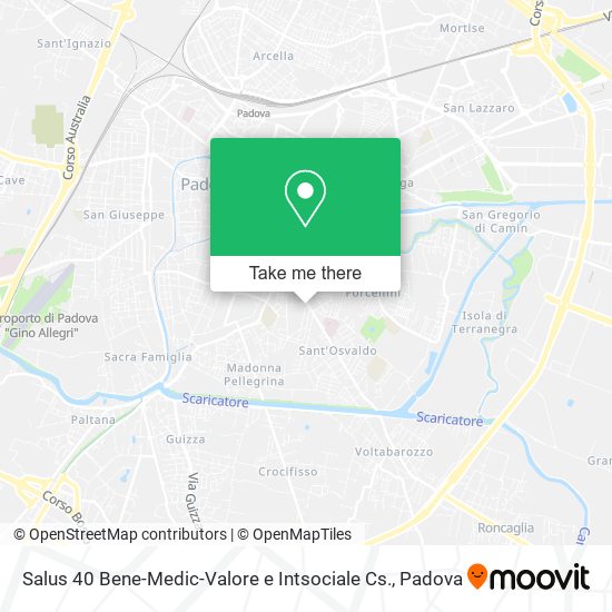 Salus 40 Bene-Medic-Valore e Intsociale Cs. map