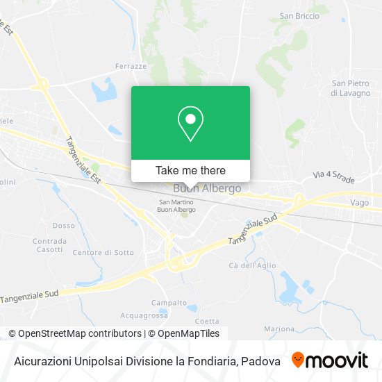 Aicurazioni Unipolsai Divisione la Fondiaria map