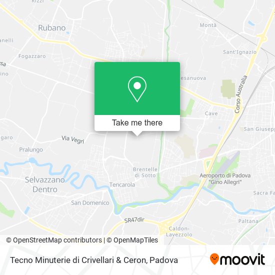 Tecno Minuterie di Crivellari & Ceron map