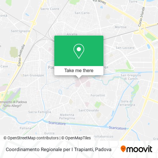 Coordinamento Regionale per I Trapianti map