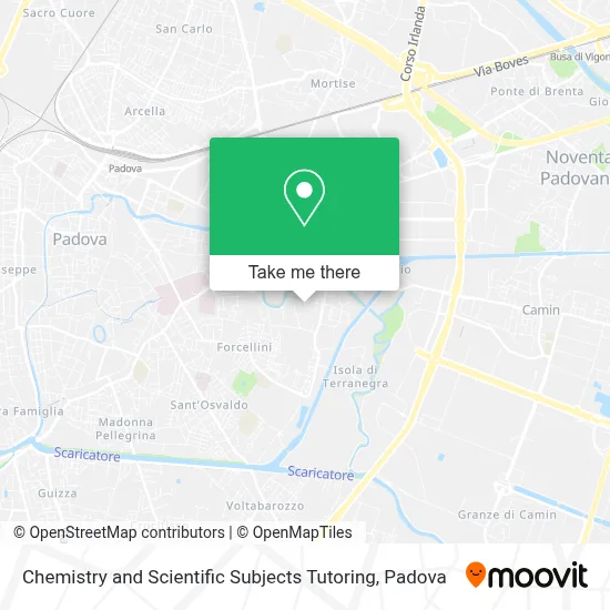 Chemistry and Scientific Subjects Tutoring map