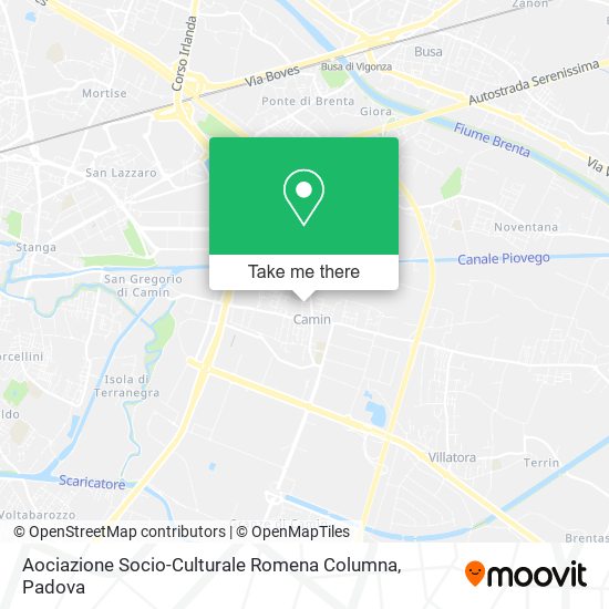 Aociazione Socio-Culturale Romena Columna map